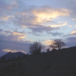 coucher-de-soleil-sur-montagne du buech